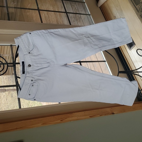 Bill Blass Jeans Stretch Perfect Fit Sz 6 Cream High Waisted Jeans - Picture 2 of 12